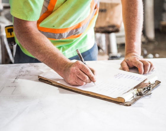 man on construction site